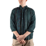 Needles Flannel Shirt Ribbon Shirt #4 Over Dye Dark Green X-Large