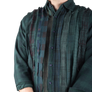 Needles Flannel Shirt Ribbon Shirt #4 Over Dye Dark Green X-Large