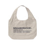 Neighborhood Logo Tote Bag Beige 251MYNH-CG01