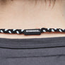 Neighborhood Cs Braid Necklace Gray/Black 251MYNH-AC11