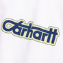 Carhartt WIP S/S Connection Script Ringer T-Shirt White/Wolfsbane
