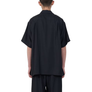 Yoke Cupro Open Collar Shirt Black YK25SS0941SH