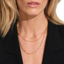 Tom Wood Curb Chain Slim Necklace Gold