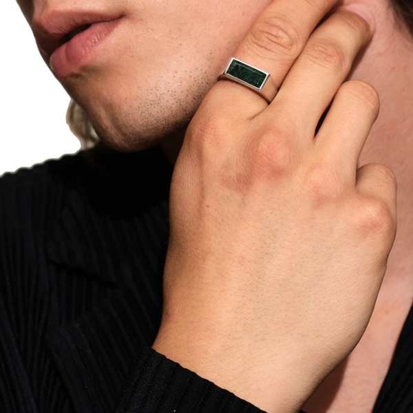 アクセサリー TOMWOOD peaky ring GREEN MARBLE 62 100858PeakyRingGreenMarble_2_g