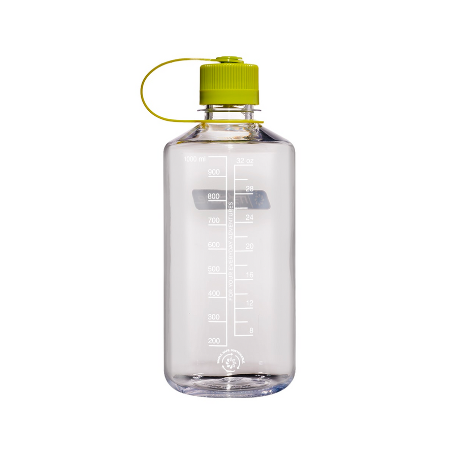 Nalgene Sustain Narrow Mouth Water Bottle 1L Clear