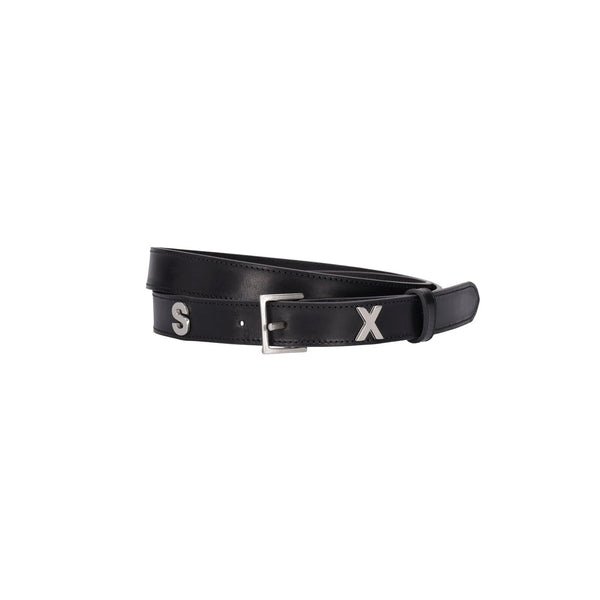 小物 Martine Rose SEX leather belt Martine Rose Sex Belt Black Small – Laced