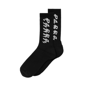 By Parra Spiked Logo Crew Socks Black 50550