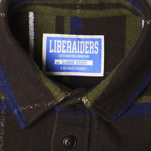 Liberaiders Stripe Flannel Shirt Green