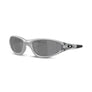 Oakley MUZM Straight Jacket 99 Silver Grey Flames w Prizm Black