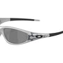 Oakley MUZM Straight Jacket 99 Silver Grey Flames w Prizm Black