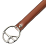 Needles Peace Buckle Narrow Belt Steer Leather Brown