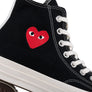 Comme Des Garcons Play x Converse CT70 Small Red Heart High Top Sneakers Black AZ-K129-001