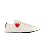 Comme Des Garcons Play x Converse CT70 Small Red Heart Low Top Sneakers White AZ-K128-001