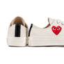 Comme Des Garcons Play x Converse CT70 Small Red Heart Low Top Sneakers White AZ-K128-001
