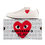 Comme Des Garcons Play x Converse CT70 Small Red Heart Low Top Sneakers White AZ-K128-001