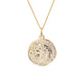 Aries Chain Necklace With Roman Coin Pendant Gold AR9020903