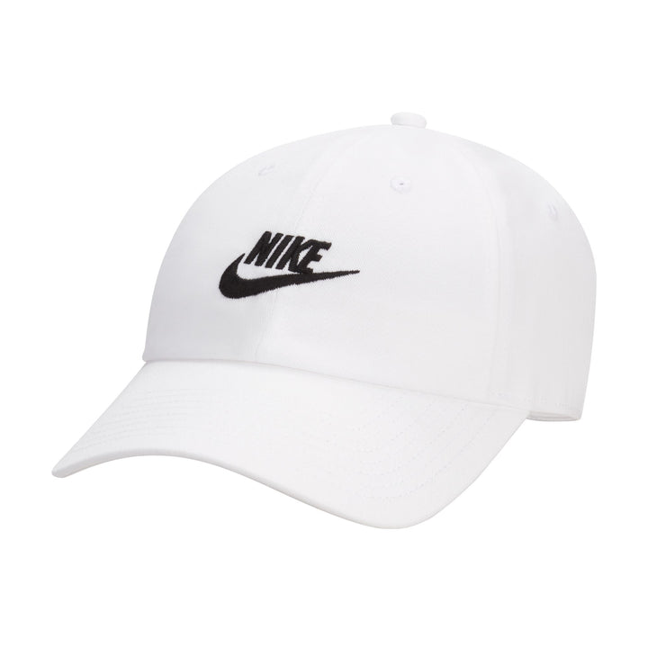 Nike Club Unstructured Futura Wash Cap White/Black FB5368-100 Medium/Large