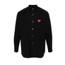 Comme Des Garcons Play Shirt Red Emblem Black AX-B002-051