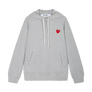 Comme Des Garcons Play Sweatshirt Red Emblem Grey AX-T170-051
