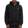 Comme Des Garcons Play Sweatshirt Red Emblem Black AX-T172-051