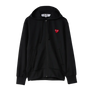 Comme Des Garcons Play Sweatshirt Red Emblem Black AX-T172-051