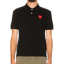 Comme Des Garcons PLAY T-Shirt Double Red Emblem Black AX-T290-051