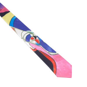 Kidsuper Bauhaus-Printed Silk Tie Multi