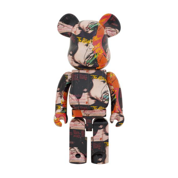 Medicom Toy Be@rbrick | Andy Warhol x Rolling stones Love You Live | 1000%
