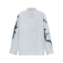 Kidsuper Blurry Face Airbrush Striped Button Up Black