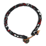 Mikia Bandana Bracelet Black & Red 231-M-007180-01