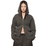 Beach Brains Tour Zip Hood Charcoal