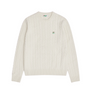 Fila+ Cabled Knitted Crewneck Pure White