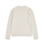 Fila+ Cabled Knitted Crewneck Pure White