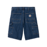 Carhartt WIP Single Knee Short Blue Stone Washed