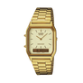 Casio Duo Analogue Digital Goldtone S/Steel AQ230GA-9DS