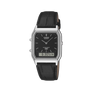 Casio Vintage Analogue Digital Silver Case/Black Leather AQ-230EL-1ADF
