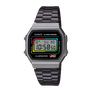 Casio Vintage x UNO Black Face IP S/Steel A168WEUC-1A