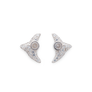 Collina Strada Trigon Studs Crystal Clear