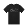 Comme Des Garcons Play T-Shirt Play Logo Print Black AX-T188-051