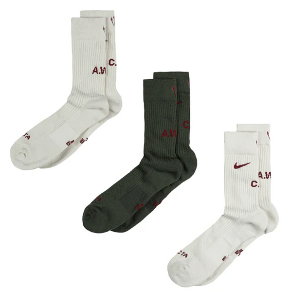 レッグウェア Nike x Drake NOCTA 3Pack Crew Socks XL Nike x Drake NOCTA Crew Unisex Socks (3-Pack) Multi DD9240