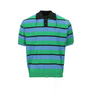 Andersson Bell Damaged Stripe Polo Sweater Blue/Green/Black ATB1242M