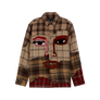 Kidsuper Face Patchworked Flannel Red