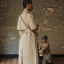 Feng Chen Wang Deconstruction Printed Trench Coat Khaki