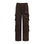 Feng Chen Wang Brown Cargo Pants Red Brown