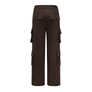 Feng Chen Wang Brown Cargo Pants Red Brown