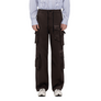 Feng Chen Wang Brown Cargo Pants Red Brown
