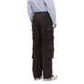 Feng Chen Wang Brown Cargo Pants Red Brown