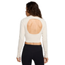 Nike Women's Sportswear Chill Knit Cropped 1/4/Zip Sweater Lt Orewood Brn/Sail FN4689-104