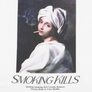 Fxxing Rabbits Smoking Art T-Shirt White FRC2516