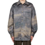 Feng Chen Wang Faux Chamois Printed Shirt Brown